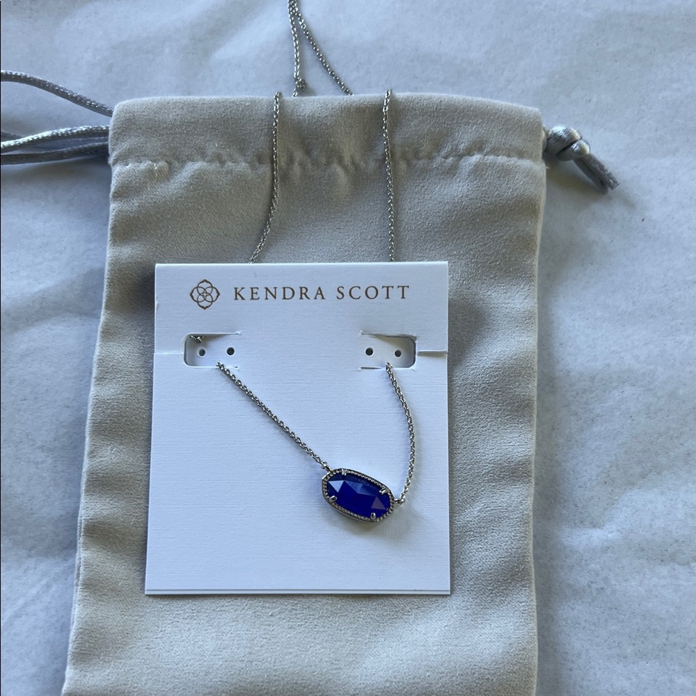 Kendra Scott Cobalt Blue Pendant Necklace